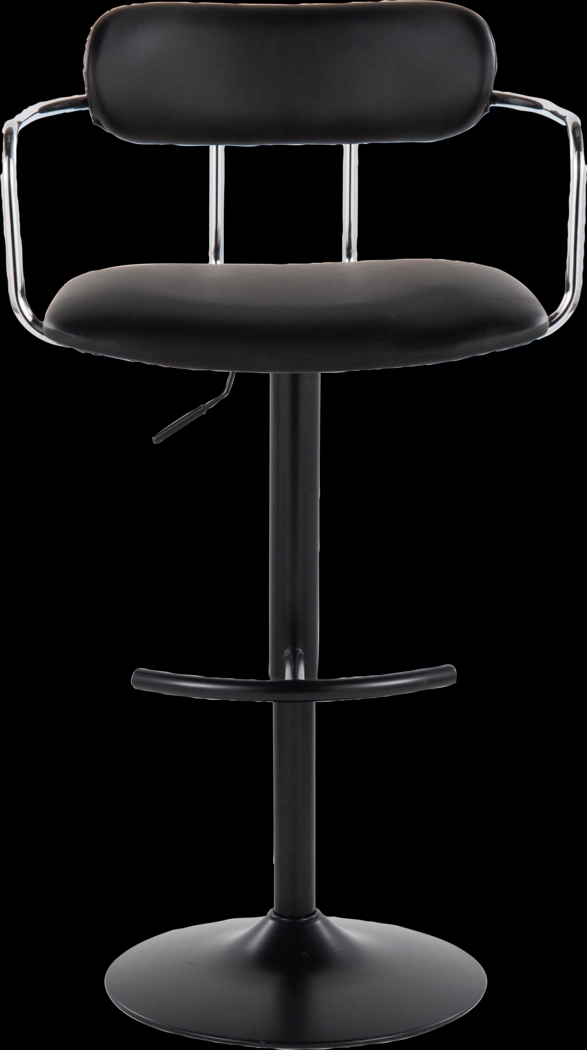 Wedgefield III Black Adjustable Barstool, Set of 2 - Thumbnail - Image 9