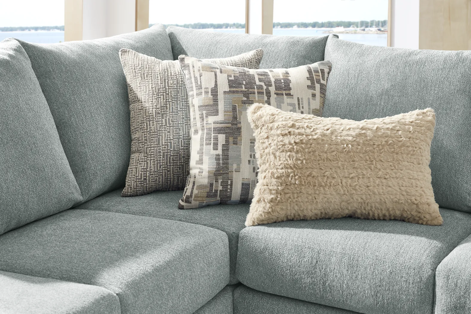 Wedgewood Blue 2 Pc Sectional - Thumbnail - Image 3