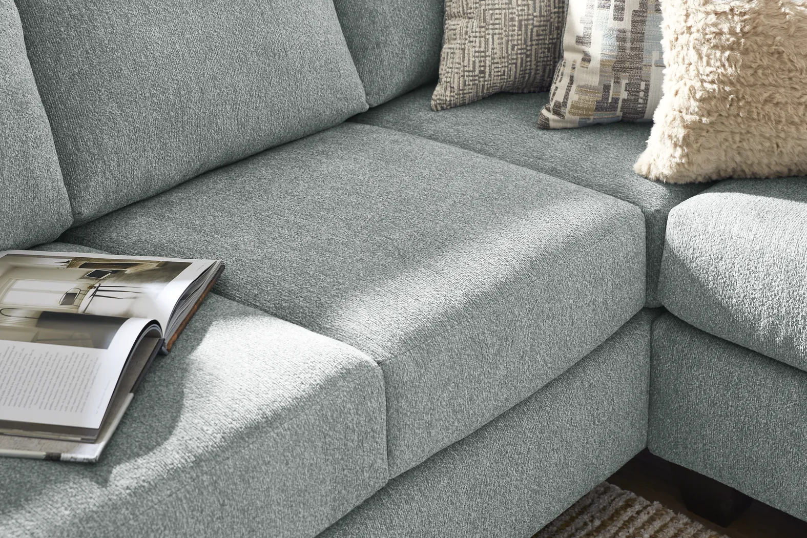Wedgewood Blue 2 Pc Sectional - Thumbnail - Image 4