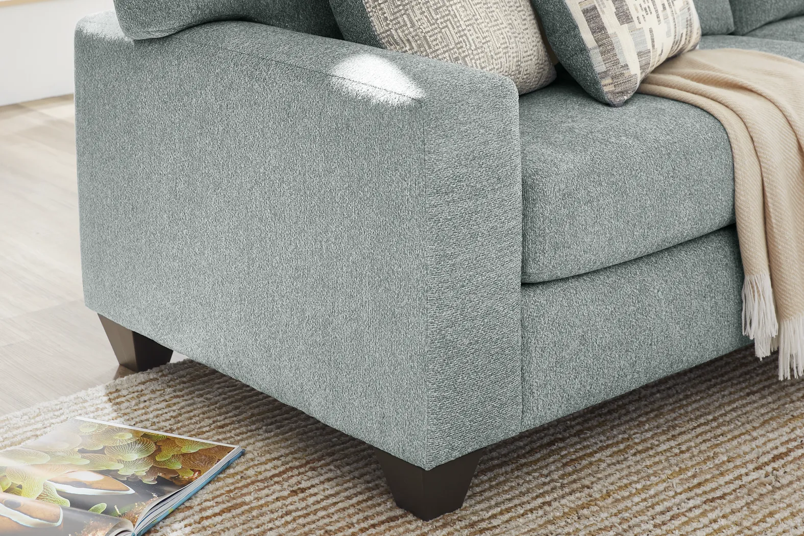 Wedgewood Blue 2 Pc Sectional - Thumbnail - Image 5