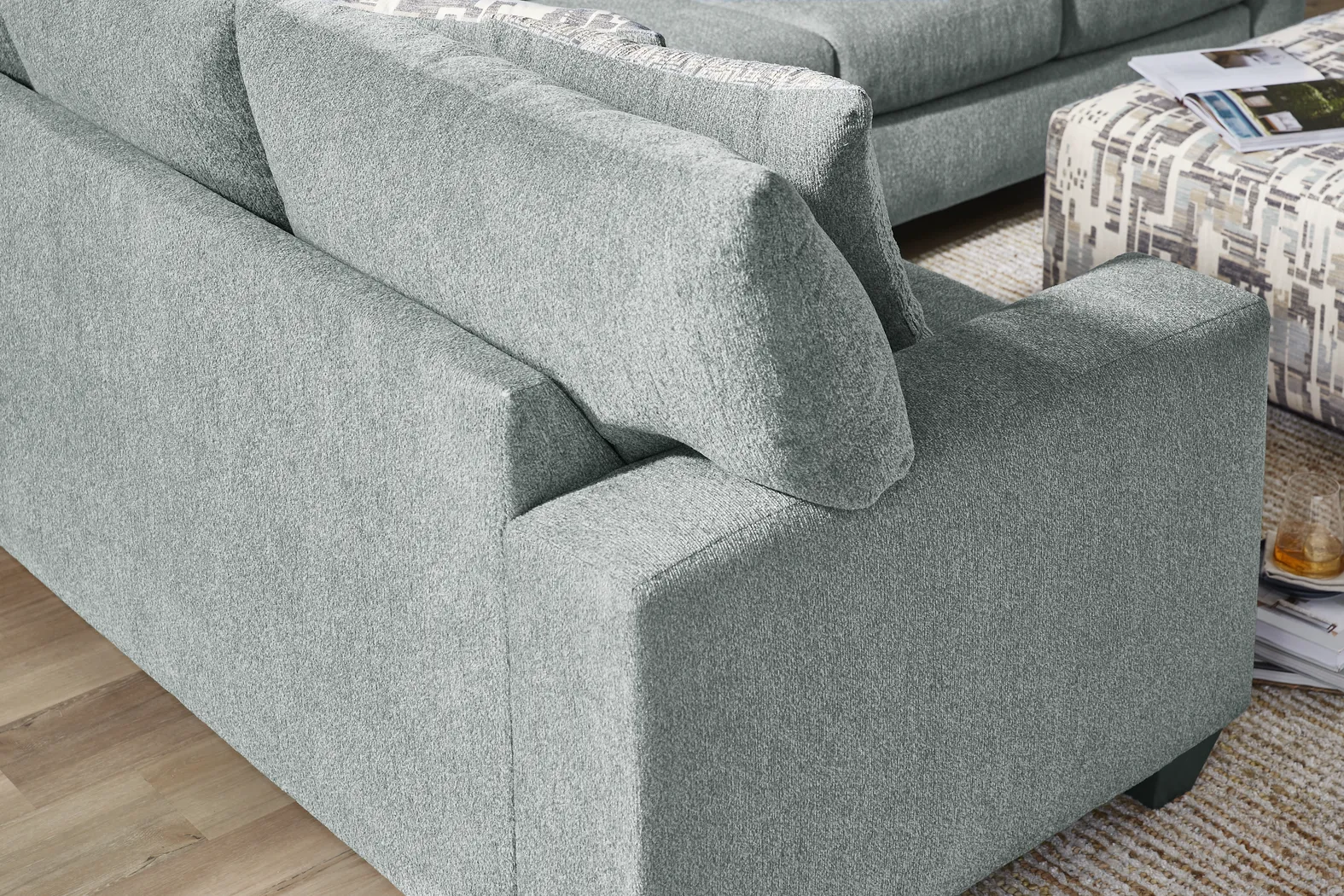 Wedgewood Blue 2 Pc Sectional - Thumbnail - Image 7