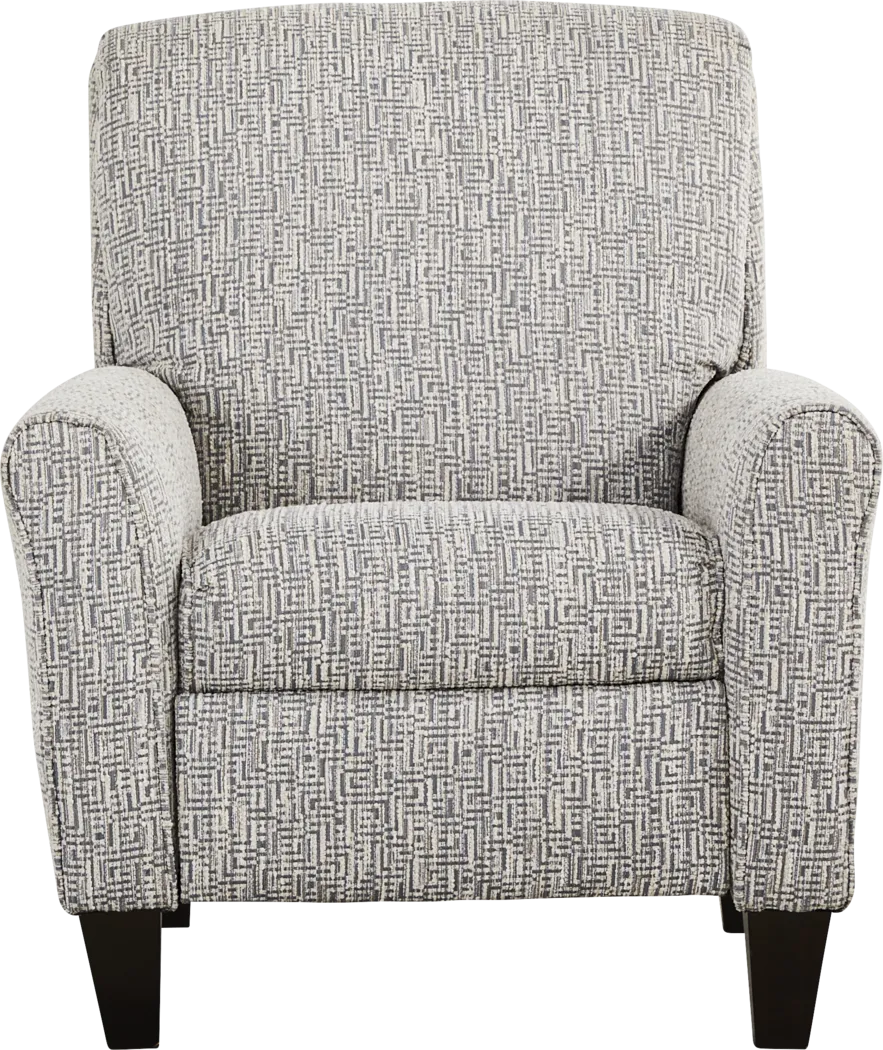 Wedgewood Blue Push Back Recliner - Thumbnail - Image 2