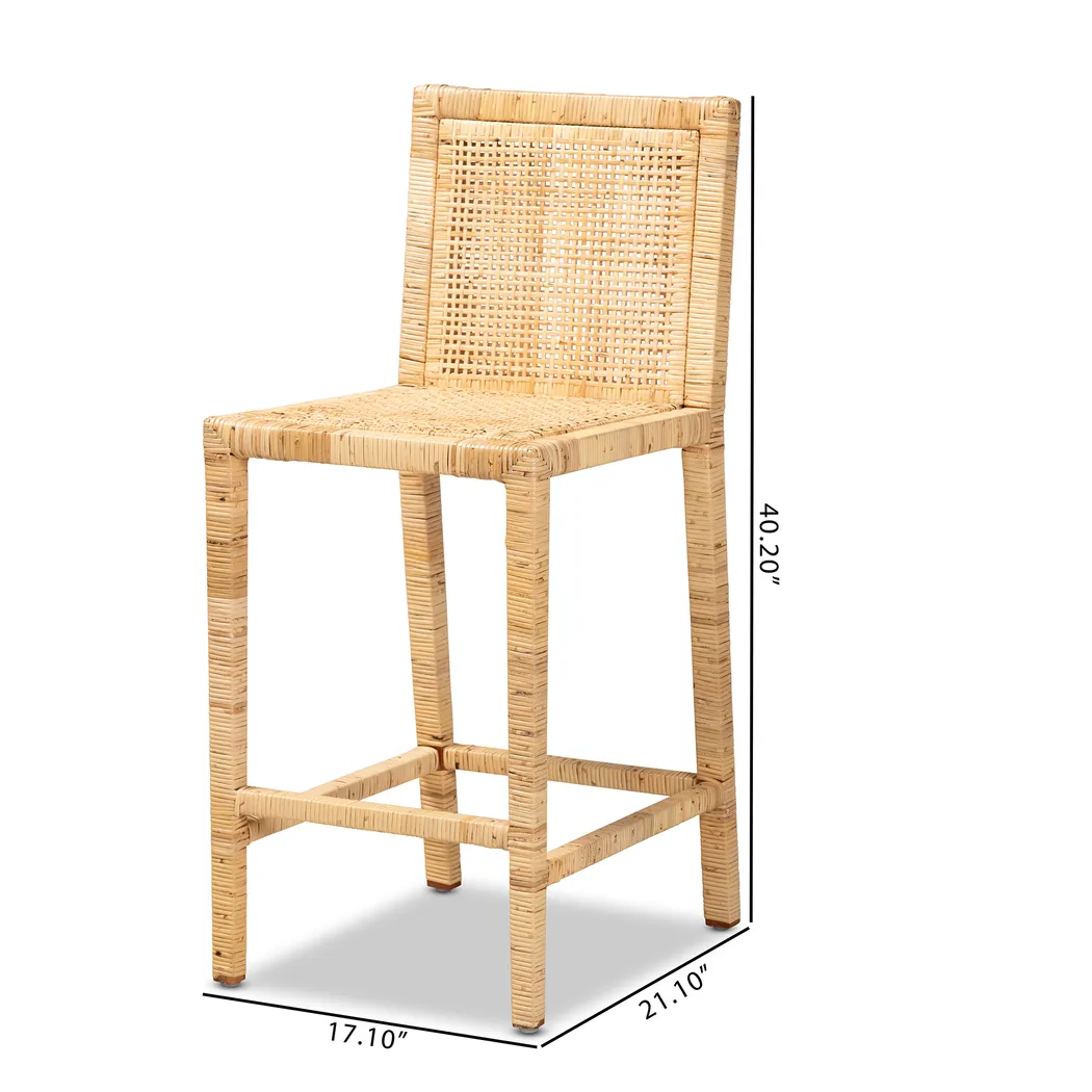Weehawken Brown Counter Height Stool - Thumbnail - Image 18