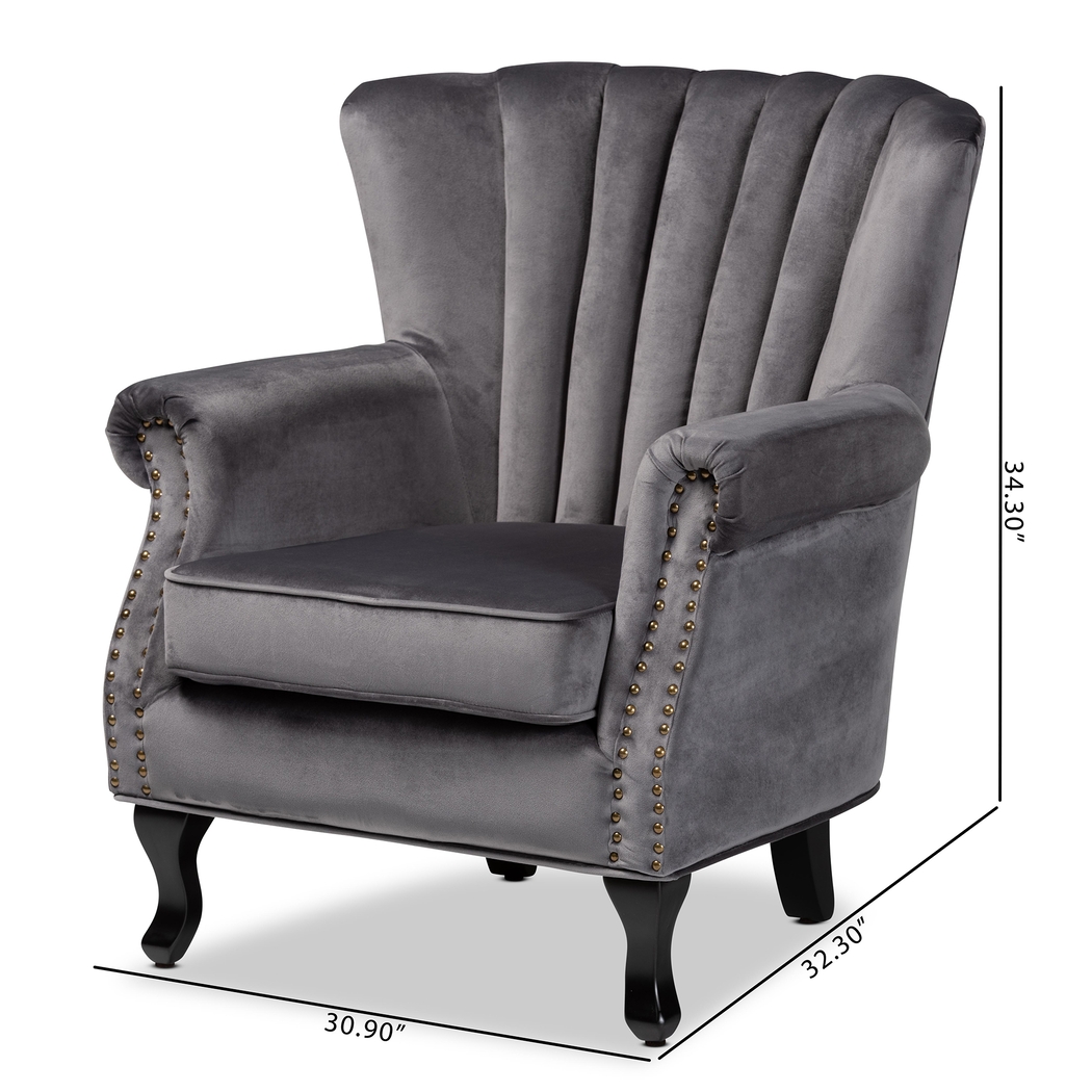 Weiblen Gray Accent Chair - Thumbnail - Image 8