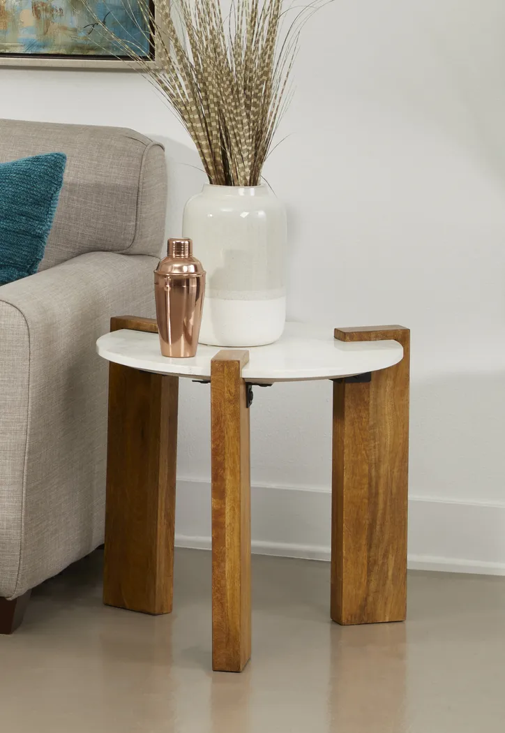 Weideman White End Table - Thumbnail - Image 2