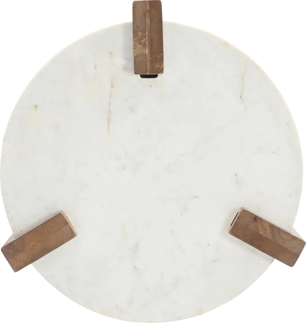 Weideman White End Table - Thumbnail - Image 3