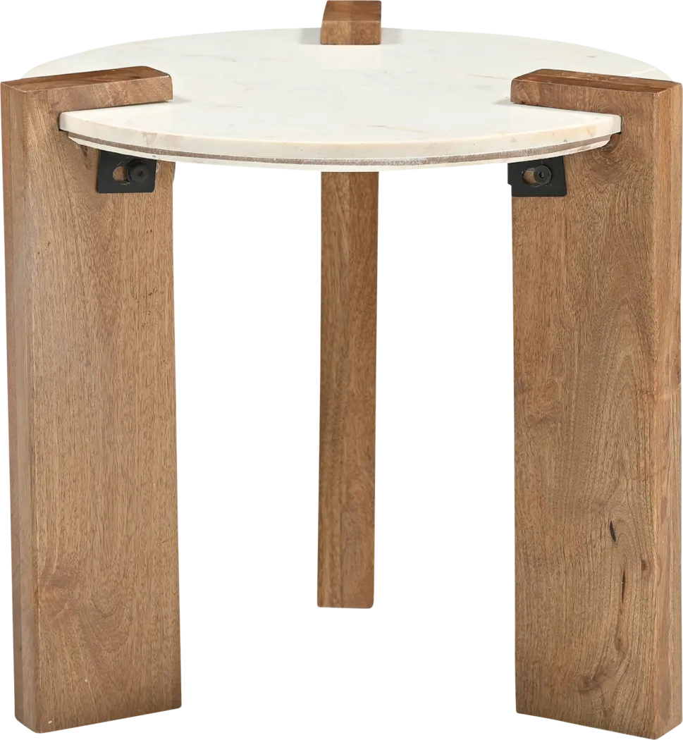 Weideman White End Table - Thumbnail - Image 1