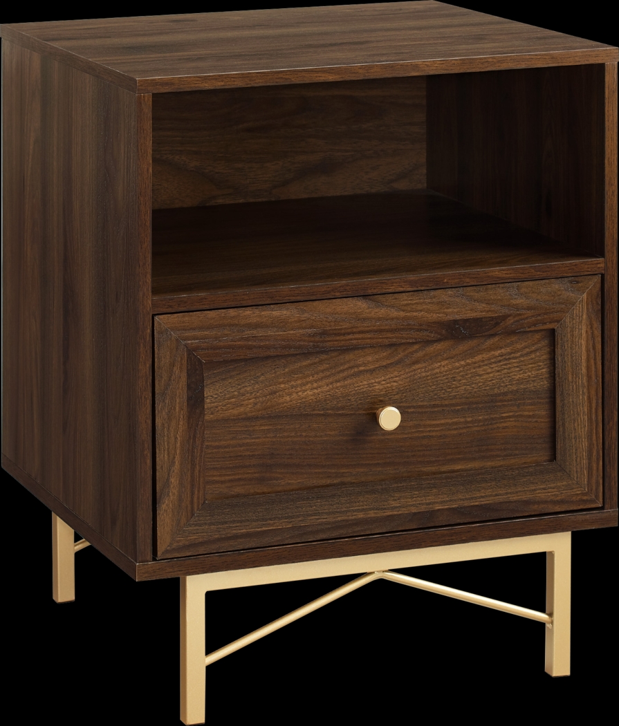Weighmont Walnut Nightstand - Thumbnail - Image 1