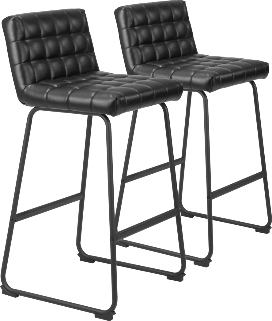 Weiland Black Barstool. Set of 2 - Thumbnail - Image 1