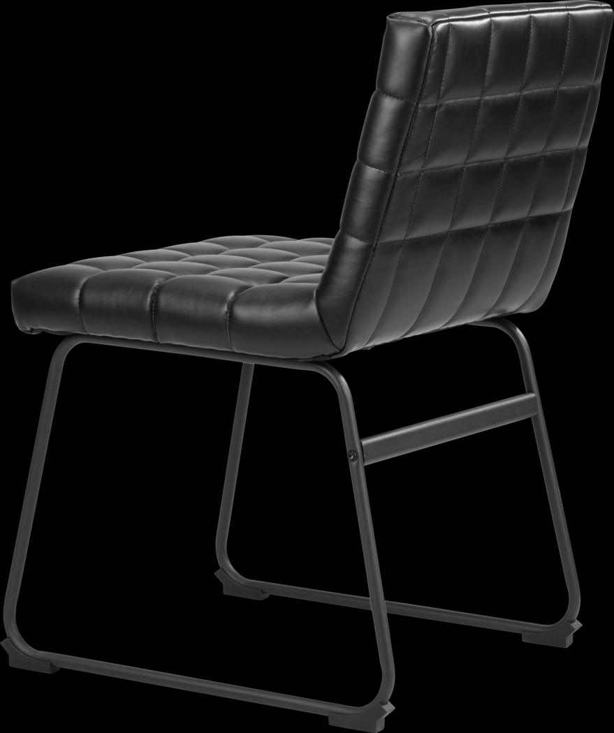 Weiland Black Side Chair, Set of 2 - Thumbnail - Image 6