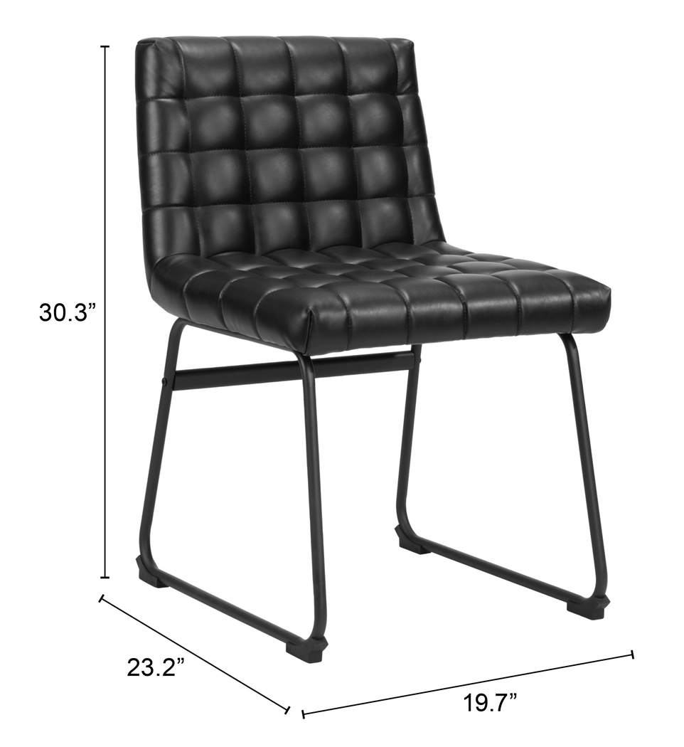 Weiland Black Side Chair, Set of 2 - Thumbnail - Image 9