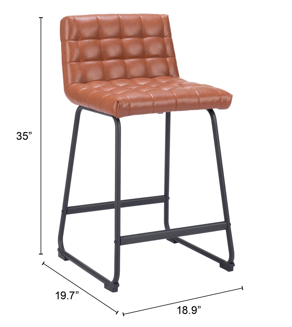 Weiland Brown Counter Height Stool, Set of 2 - Thumbnail - Image 9