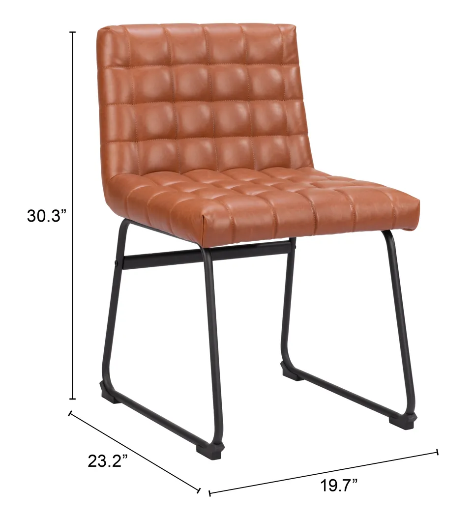 Weiland Brown Side Chair, Set of 2 - Thumbnail - Image 9