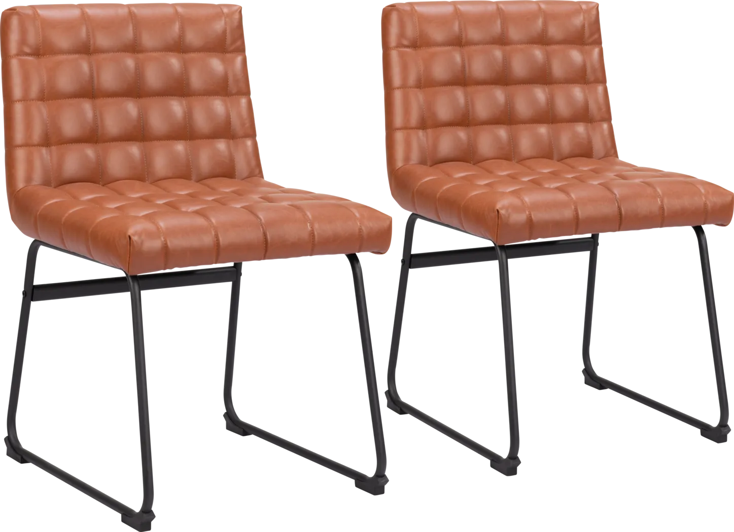 Weiland Brown Side Chair, Set of 2 - Thumbnail - Image 1