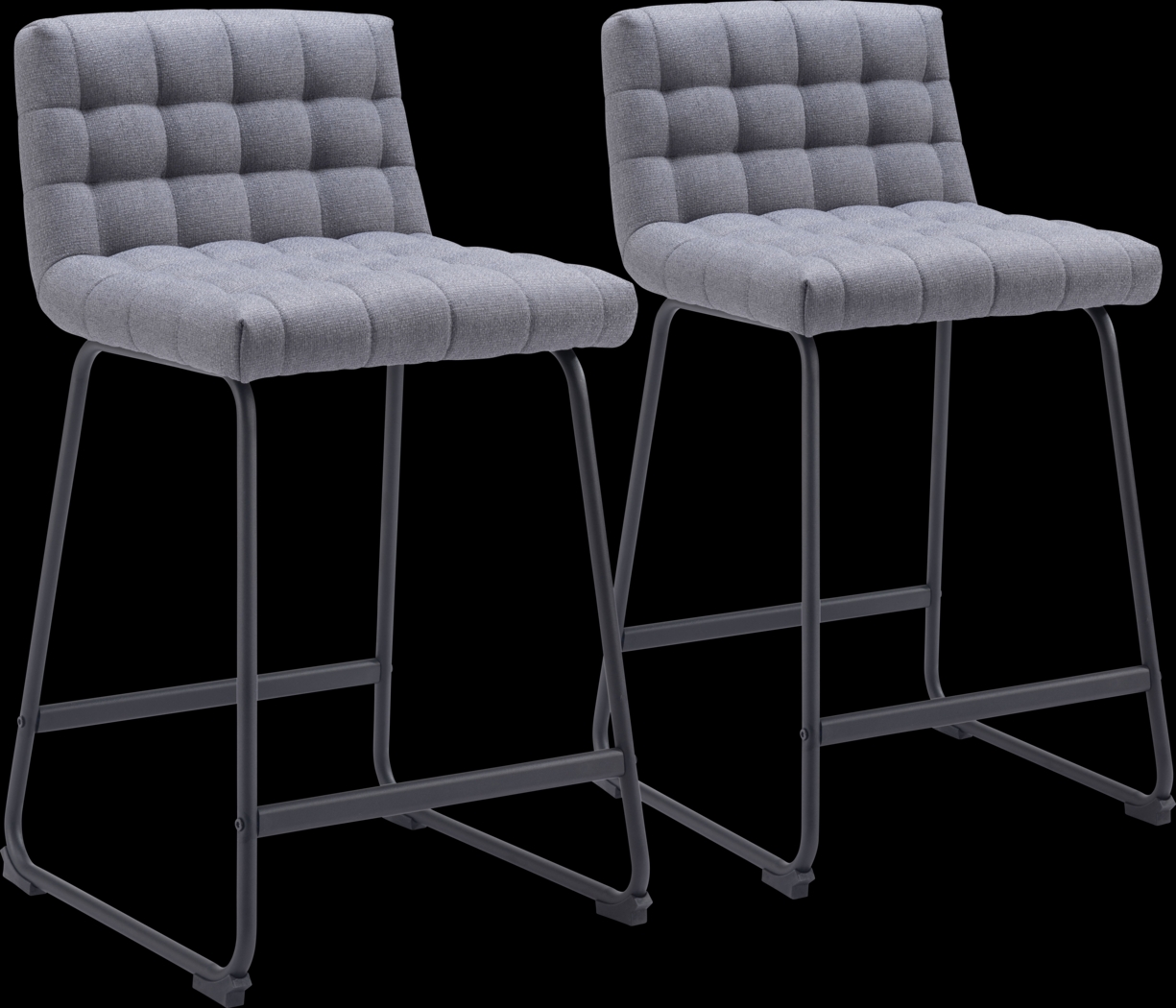 Weiland Gray Counter Height Stool, Set of 2 - Thumbnail - Image 1