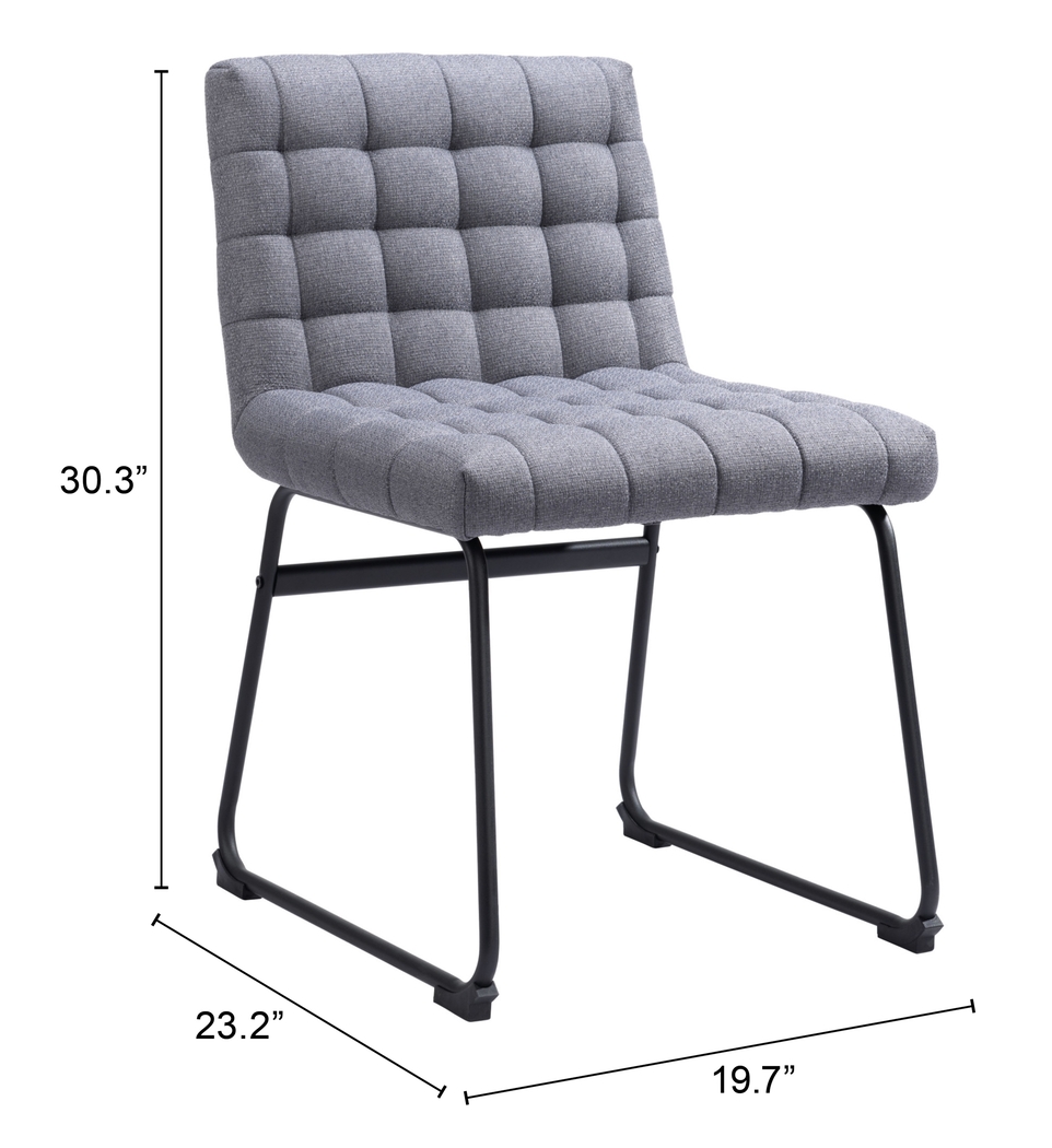 Weiland Gray Side Chair, Set of 2 - Thumbnail - Image 10