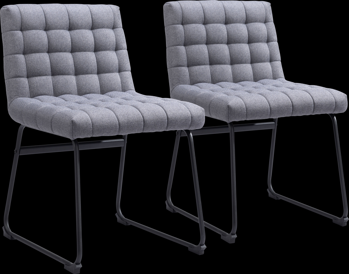 Weiland Gray Side Chair, Set of 2 - Thumbnail - Image 1