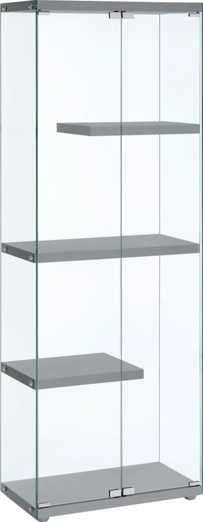 Wekesa Gray Display Shelf - Thumbnail - Image 1