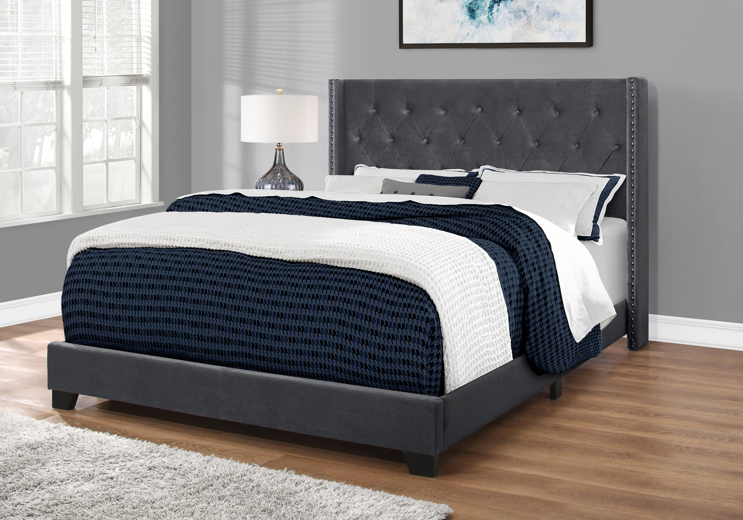 Welesenboro Gray Queen Bed - Thumbnail - Image 2