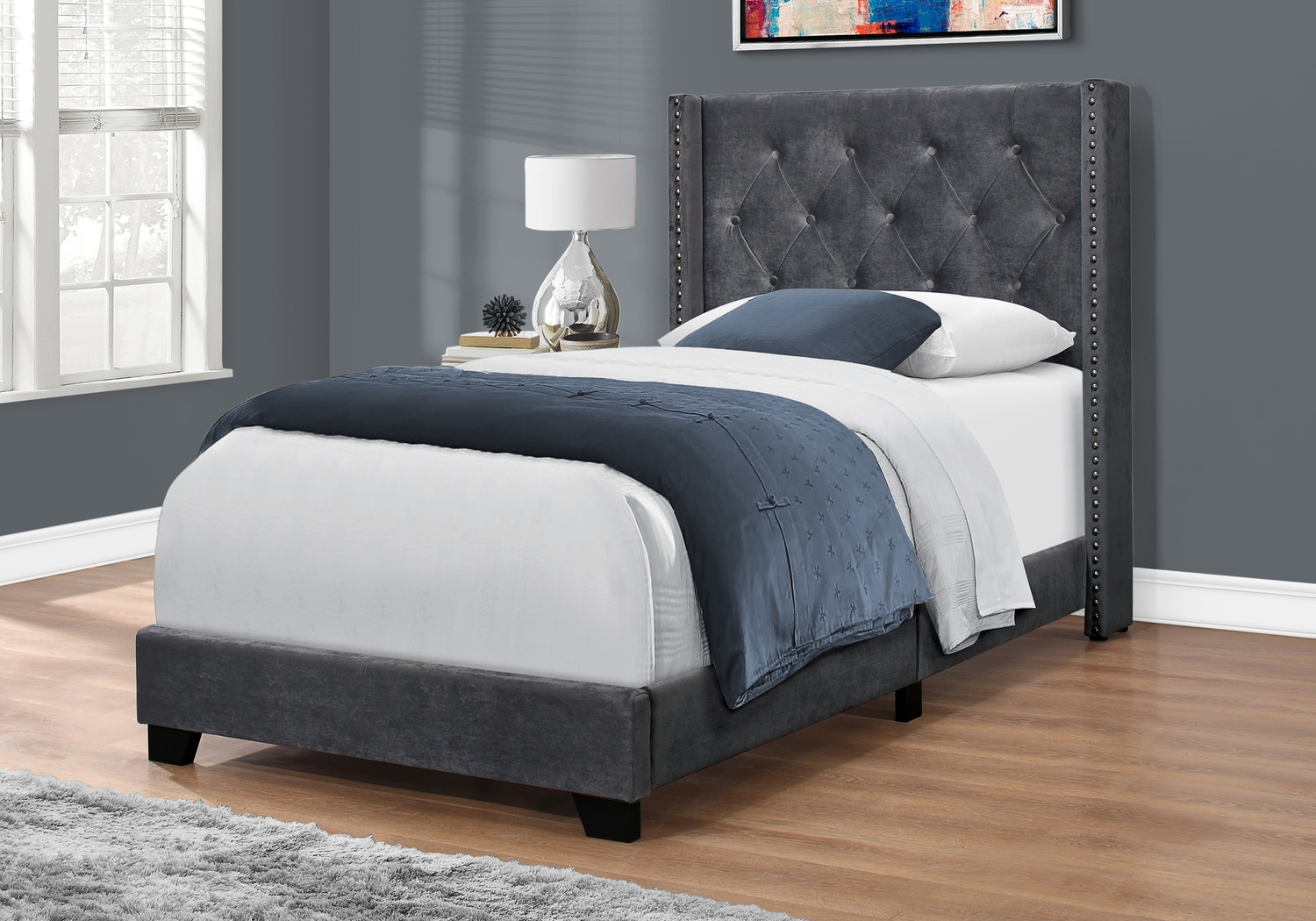 Welesenboro Gray Twin Bed - Thumbnail - Image 2