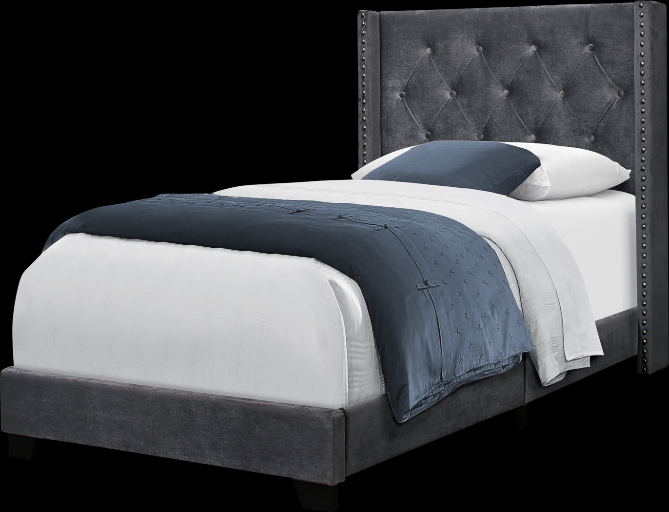 Welesenboro Gray Twin Bed - Thumbnail - Image 1