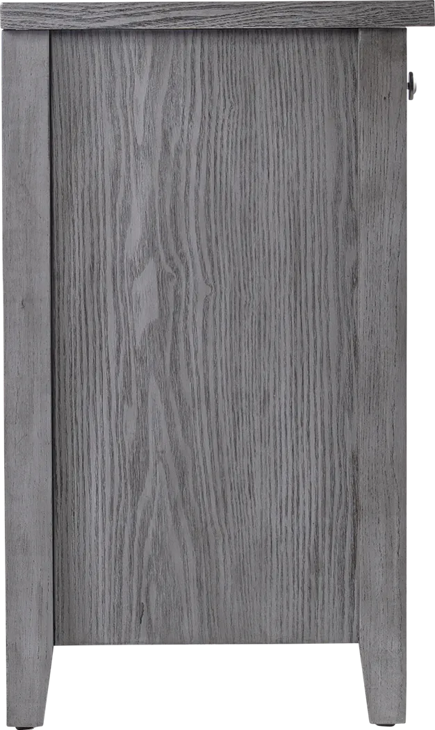 Welford I Gray 58 in. Console with Color Changing Fireplace - Image 7