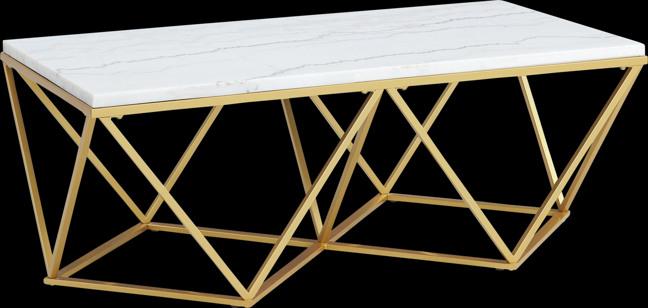 Welika Gold Cocktail Table - Thumbnail - Image 1