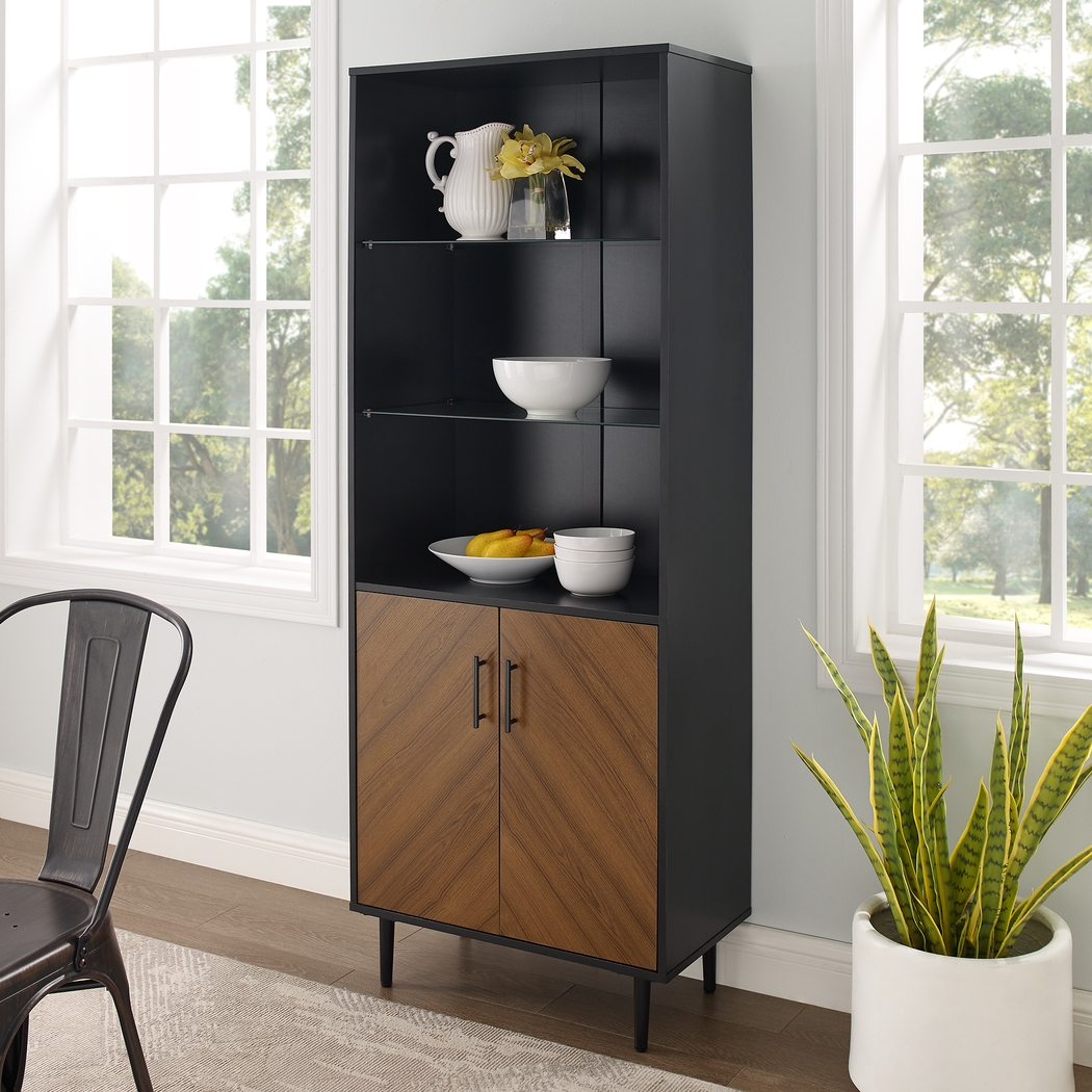 Wellcrest Black Bookcase - Thumbnail - Image 4