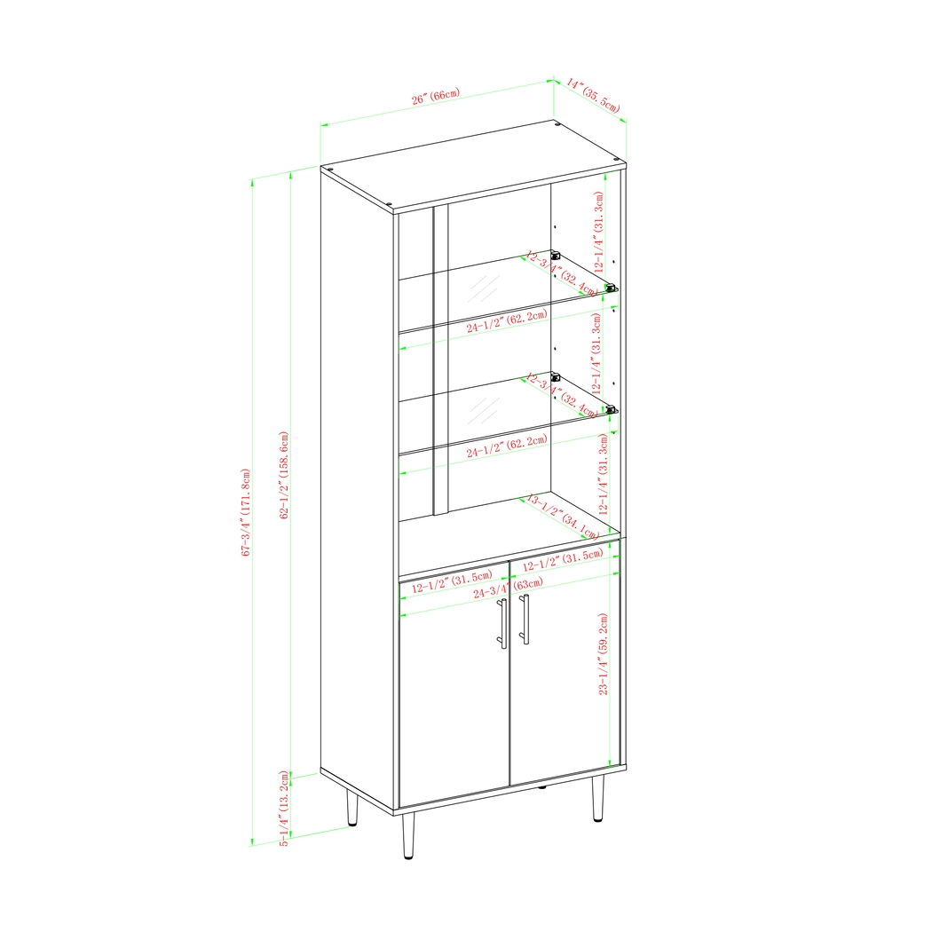 Wellcrest Black Bookcase - Thumbnail - Image 6