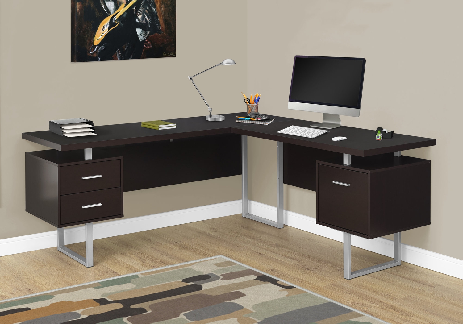 Wellyn Cappuccino Desk - Thumbnail - Image 3
