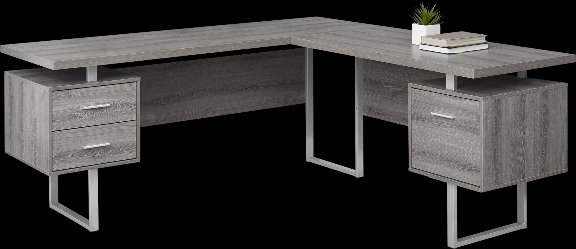 Wellyn Taupe Desk - Thumbnail - Image 1