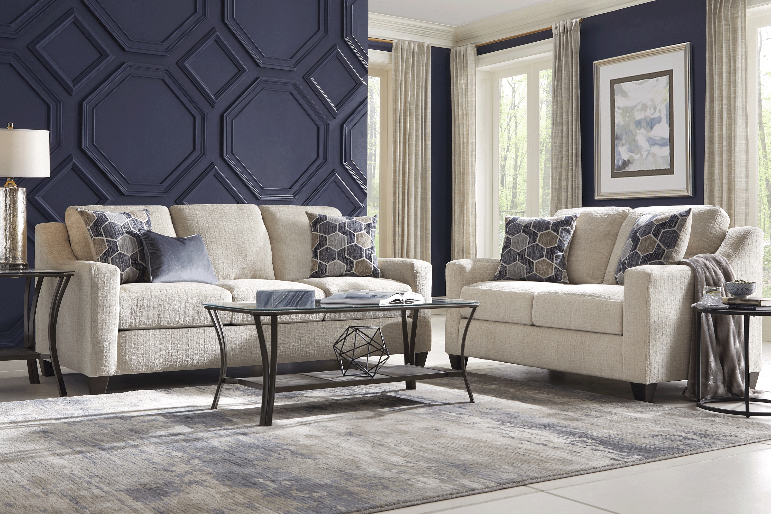 Wembley Park Beige Sofa - Thumbnail - Image 2