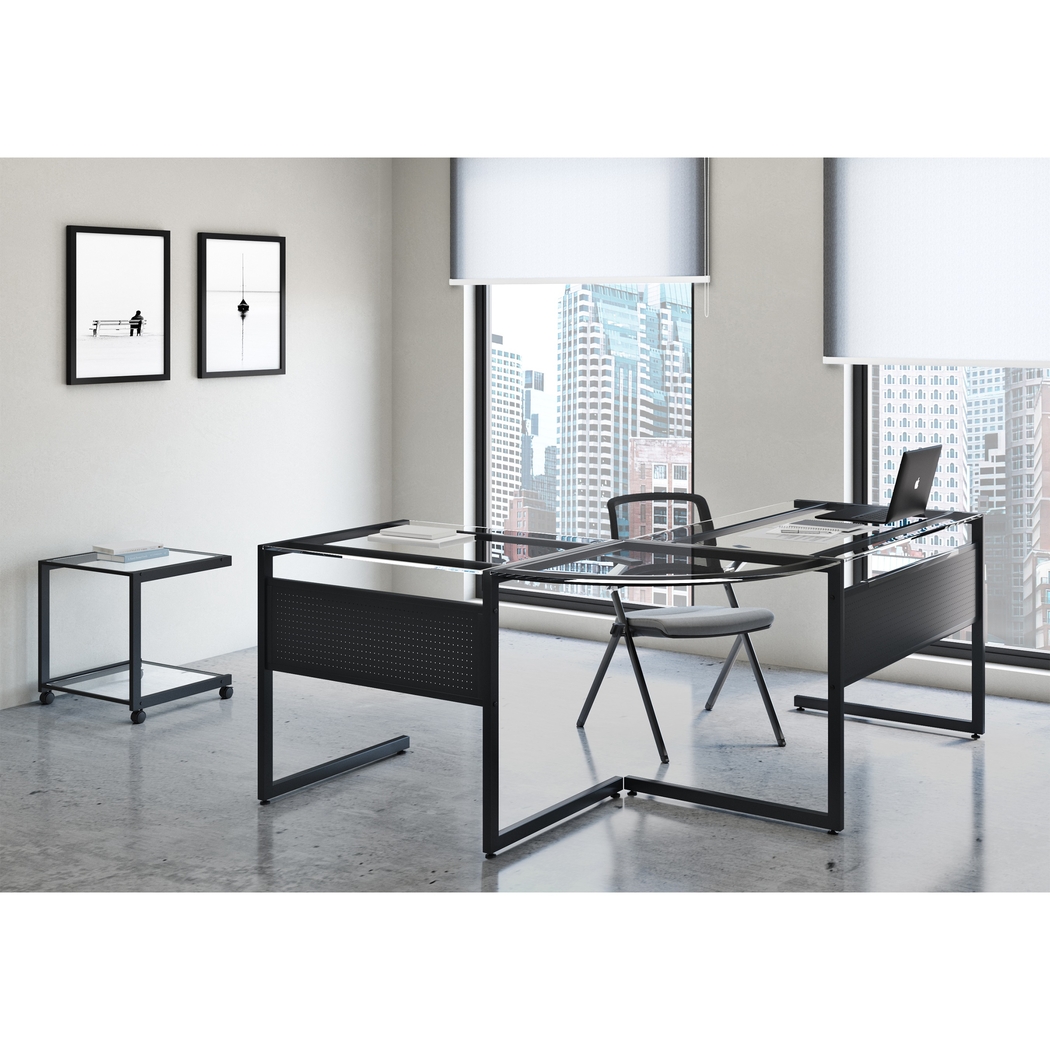 Wencel Black Desk - Thumbnail - Image 2