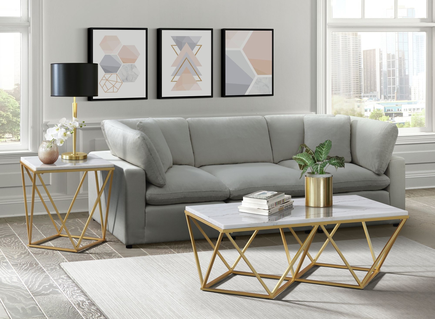 Wendan Gold End Table - Thumbnail - Image 2