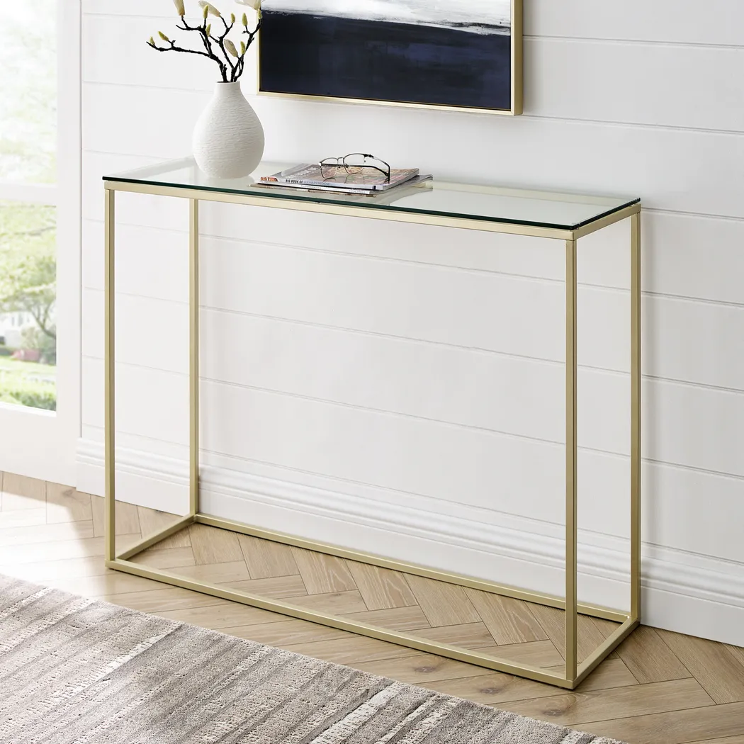 Wendeller Gold Sofa Table - Image 5