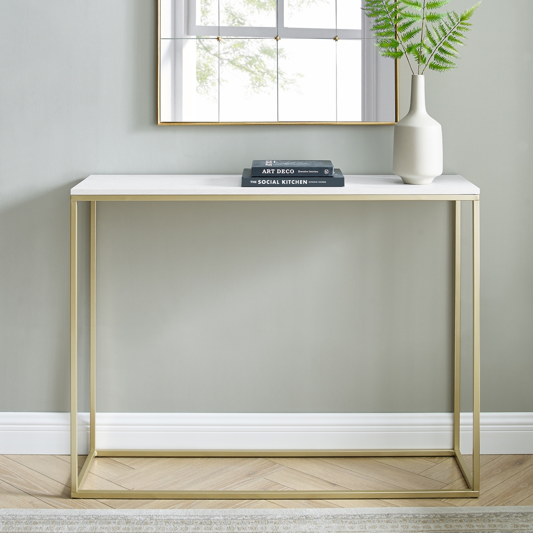 Wendeller White Sofa Table - Thumbnail - Image 4