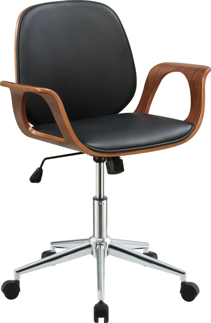 Wender Black Desk Chair - Thumbnail - Image 1