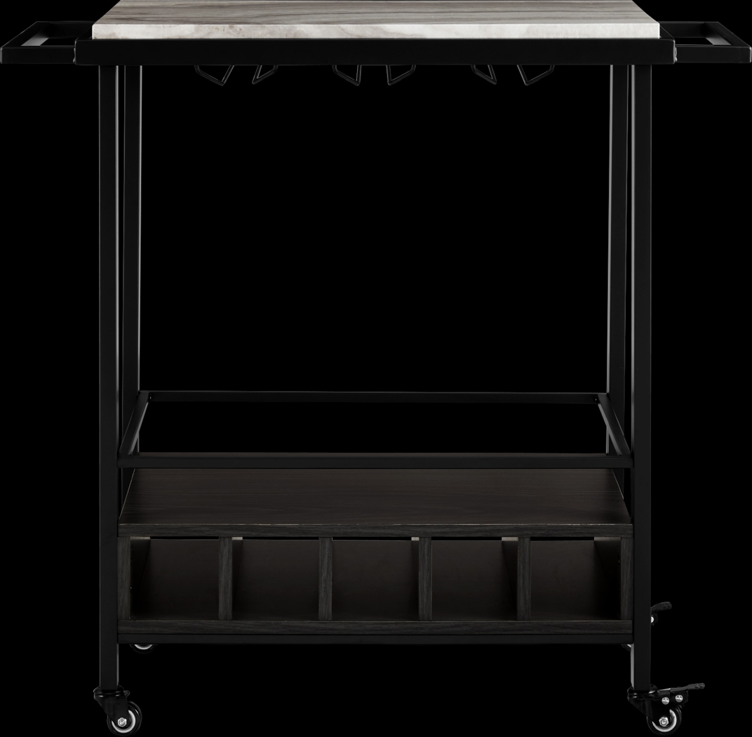 Wendfair Gray Bar Cart - Thumbnail - Image 3
