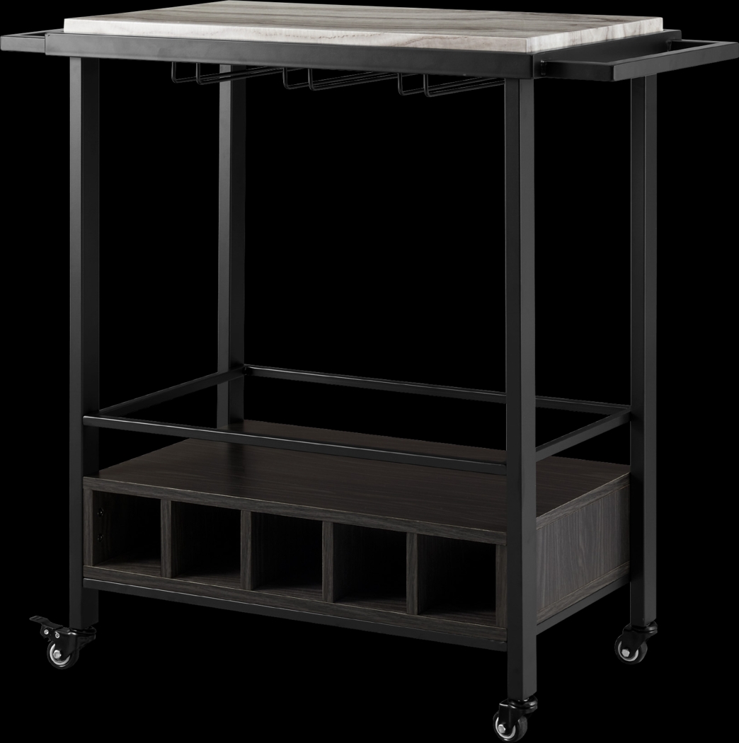 Wendfair Gray Bar Cart - Thumbnail - Image 4