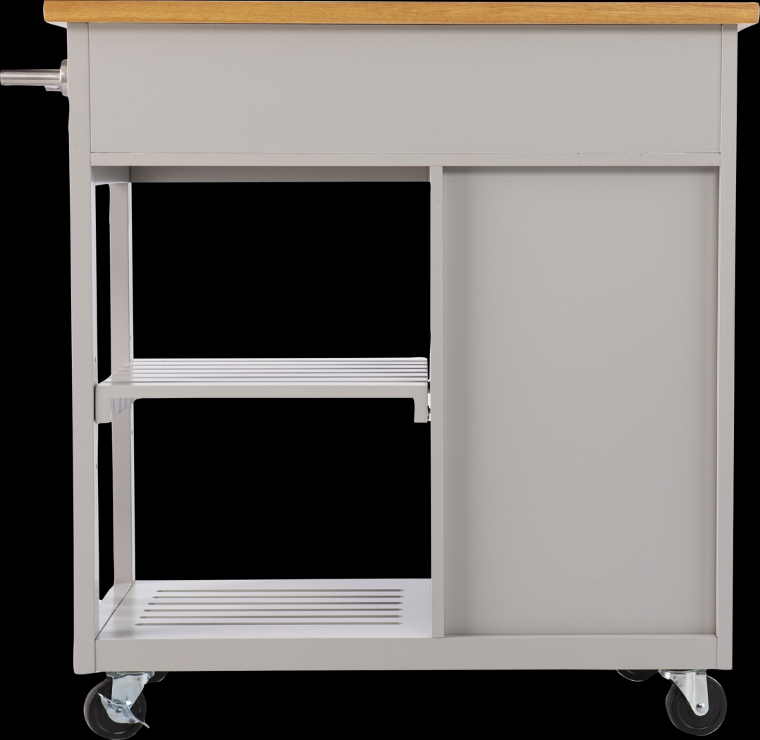 Wendsover Gray Kitchen Island - Thumbnail - Image 4
