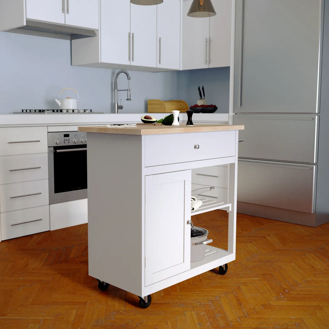 Wendsover Gray Kitchen Island - Image 8