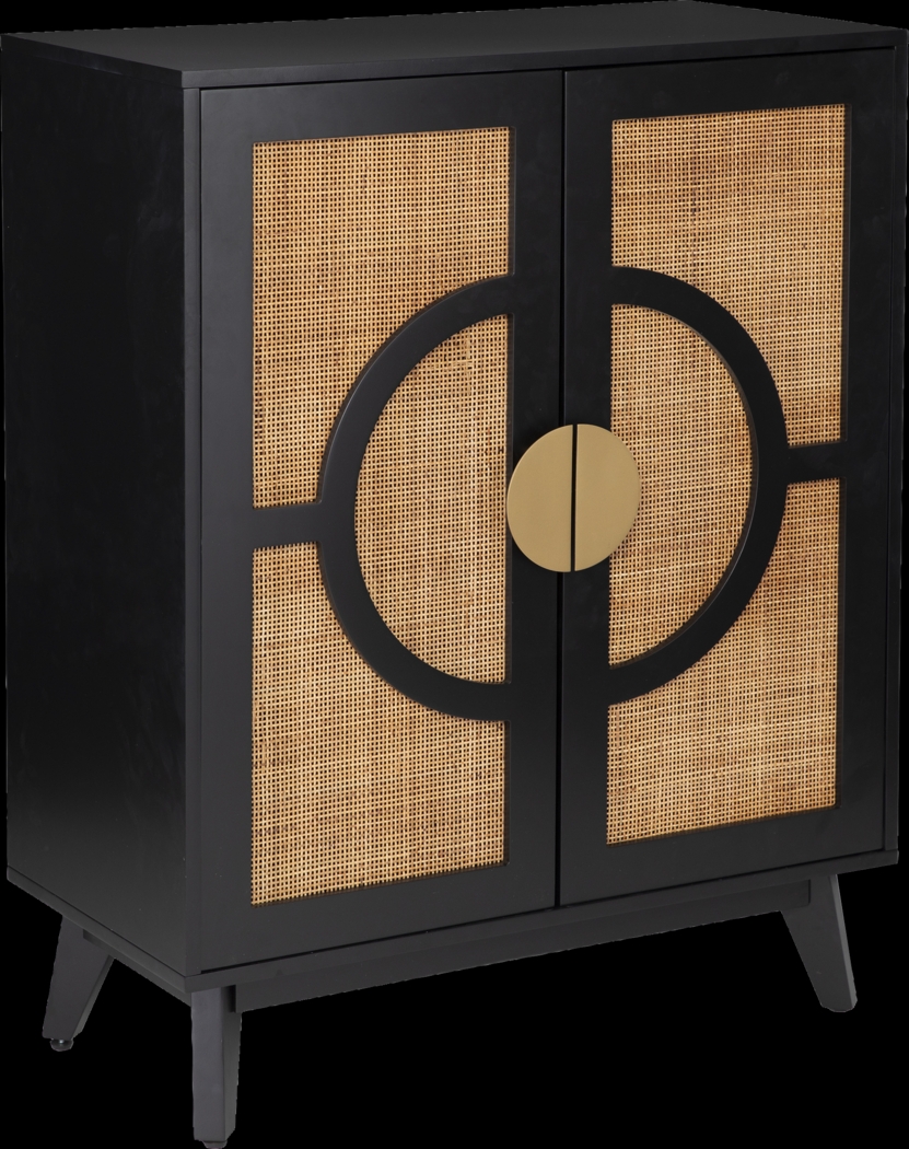 Wenesly Black Accent Cabinet - Thumbnail - Image 1