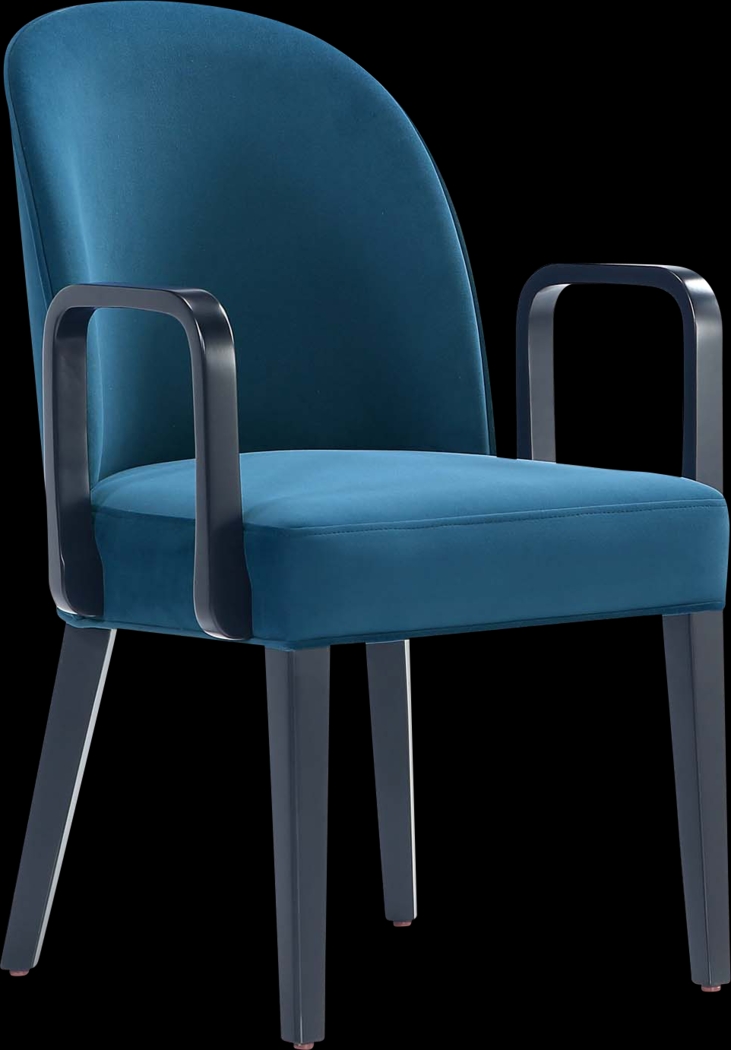 Wennes Blue Arm Chair - Thumbnail - Image 8