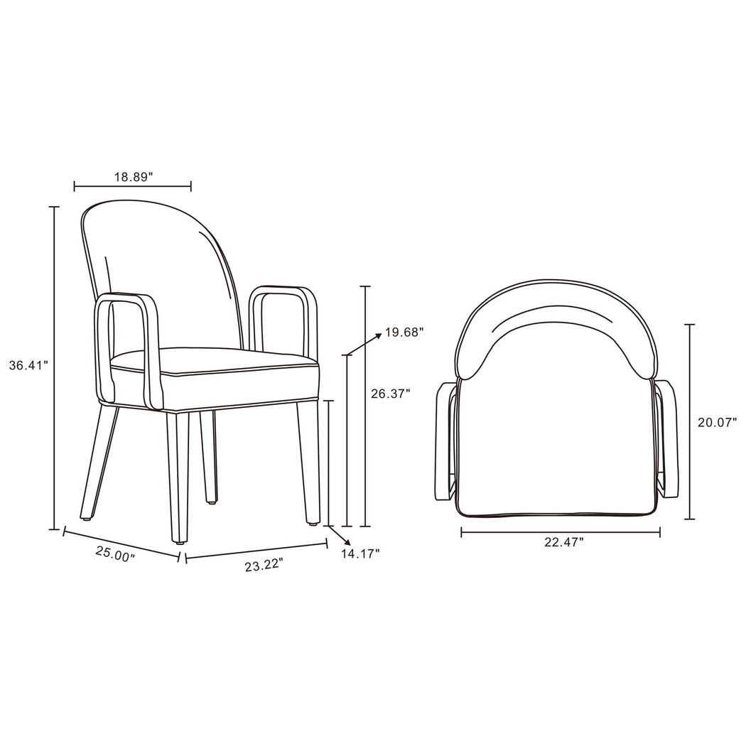 Wennes Light Gray Arm Chair - Thumbnail - Image 11