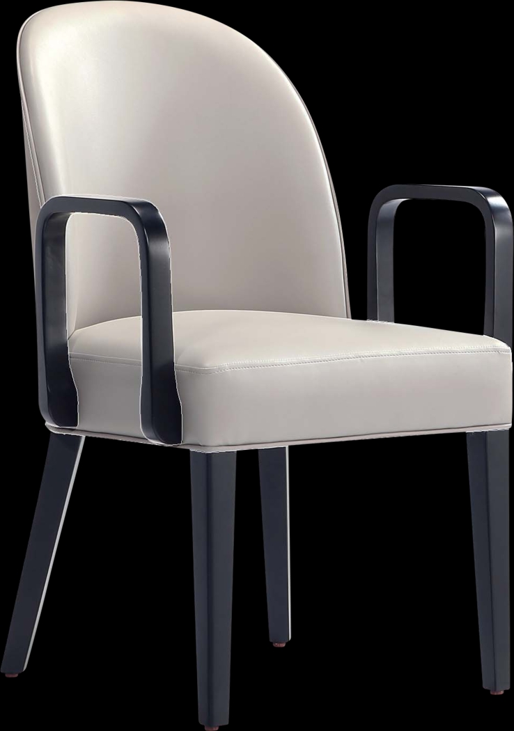 Wennes Light Gray Arm Chair - Thumbnail - Image 9