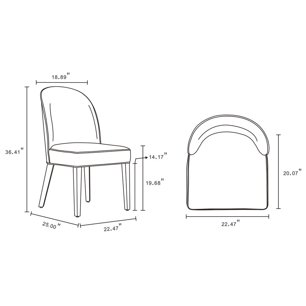 Wennes Light Gray Dining Chair, Set of 2 - Thumbnail - Image 11