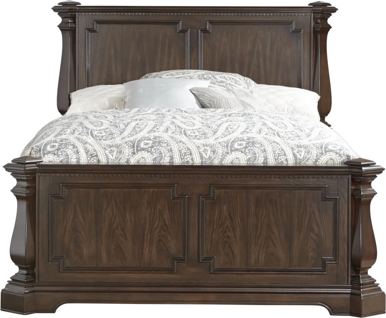 Wentworth Tobacco 3 Pc King Panel Bed - Thumbnail - Image 1
