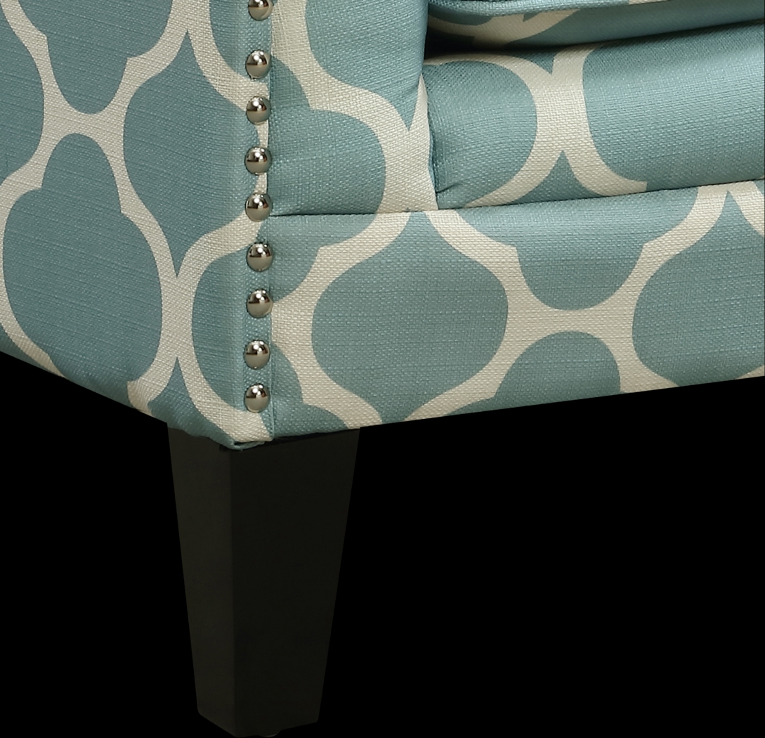 Weona I Aqua Accent Chair - Thumbnail - Image 9