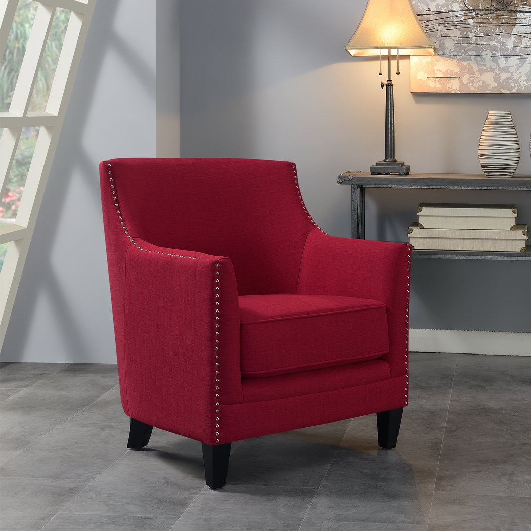 Weona I Berry Accent Chair - Thumbnail - Image 2