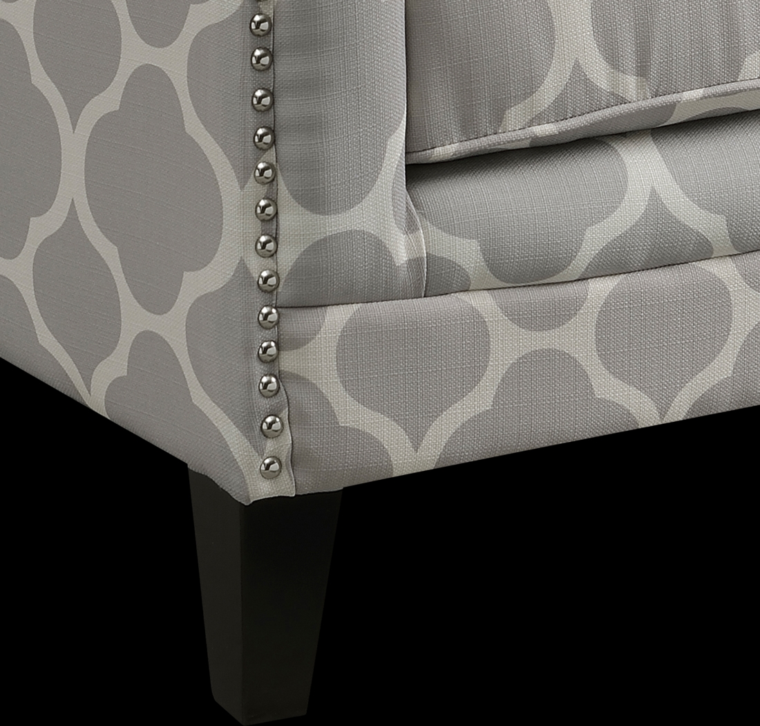 Weona I Light Gray Accent Chair - Thumbnail - Image 4